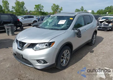 2015 Nissan Rogue Sl из США, поврежденный, VIN 5N1AT2MV5FC890706